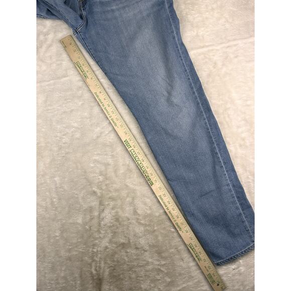 7 For All Mankind Jeans Mens 38x33 Blue Adrien Italian Fabric Denim Zip Fly - Picture 6 of 7